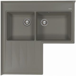 Кухонная мойка Florentina Адрия серый шёлк